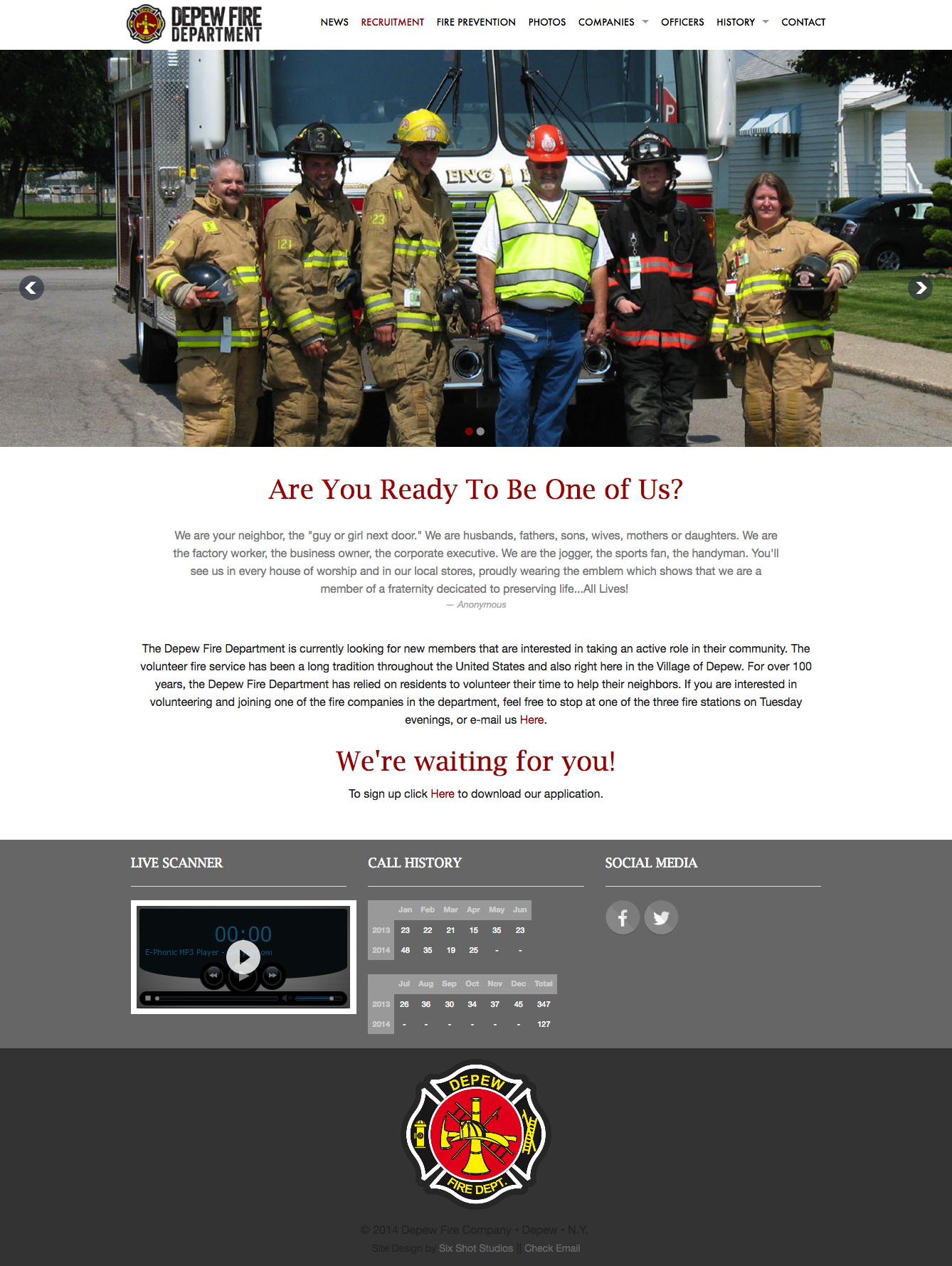 Depew Fire Website
