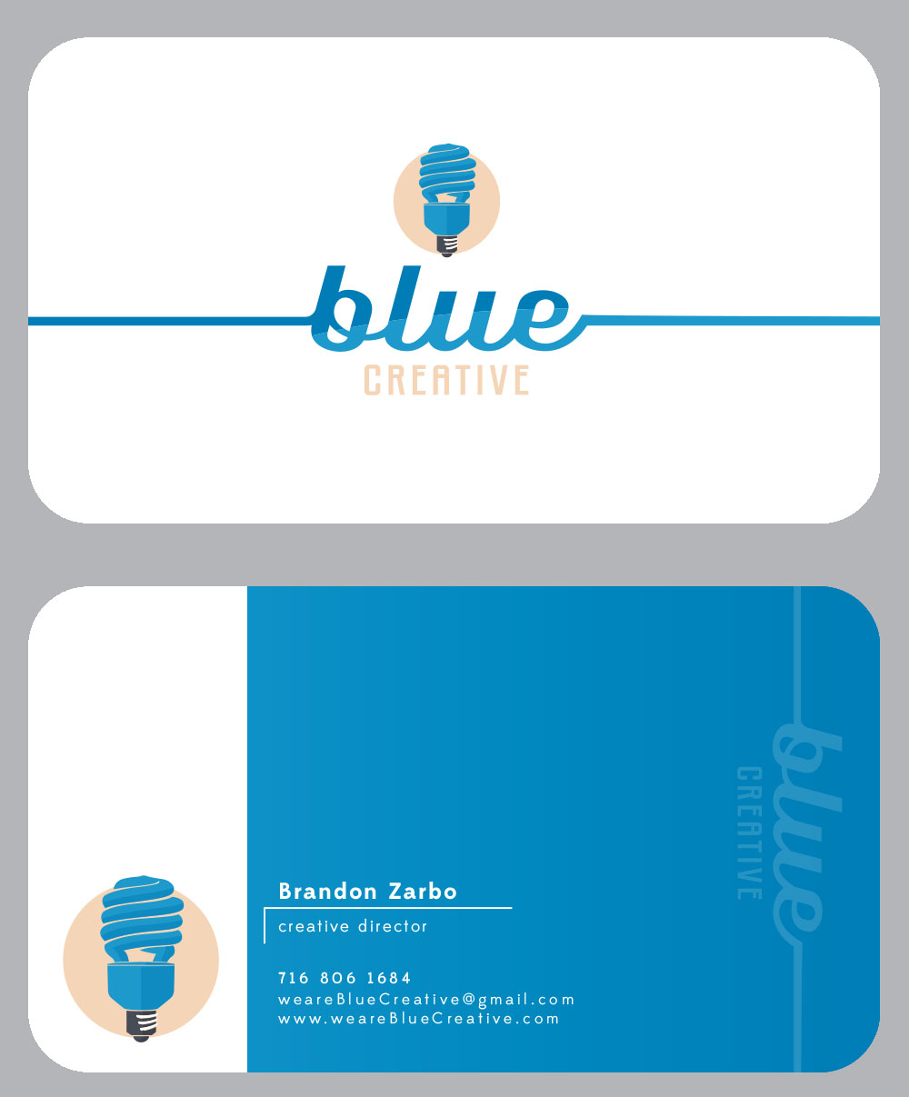 Blue Creative Business Card