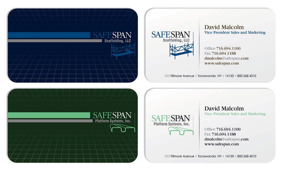 Safespan Business Card Design